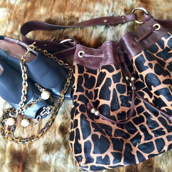 Aqua Madonna Calfskin Drawstring Bag